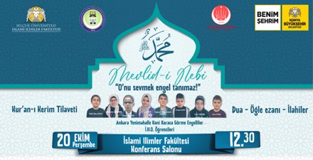 Hakikati gören görme engelli imam hatip öğrencileri ile Mevlid-i Nebi kutlaması gerçekleştirildi.